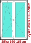 Dvojkrdlov balkonov dvere OS+O SOFT rka 160cm a 165cm